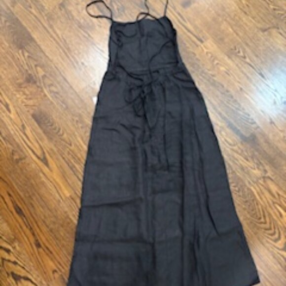 New Zara linen open back dress XS - Picture 1 of 10